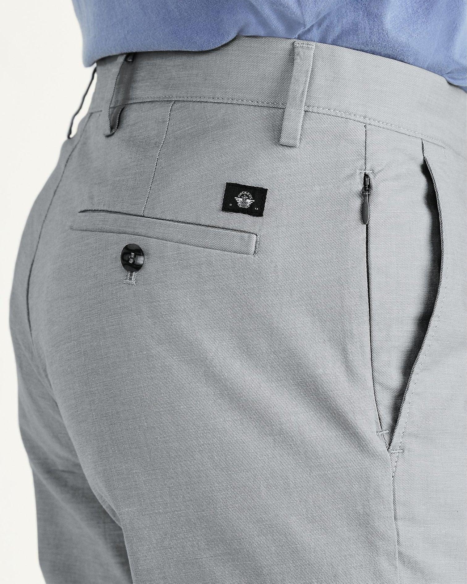 Pantalón Chino Dockers de Hombre Slim Fit Smart 360 Flex Alpha High Rise Grey - ECRU
