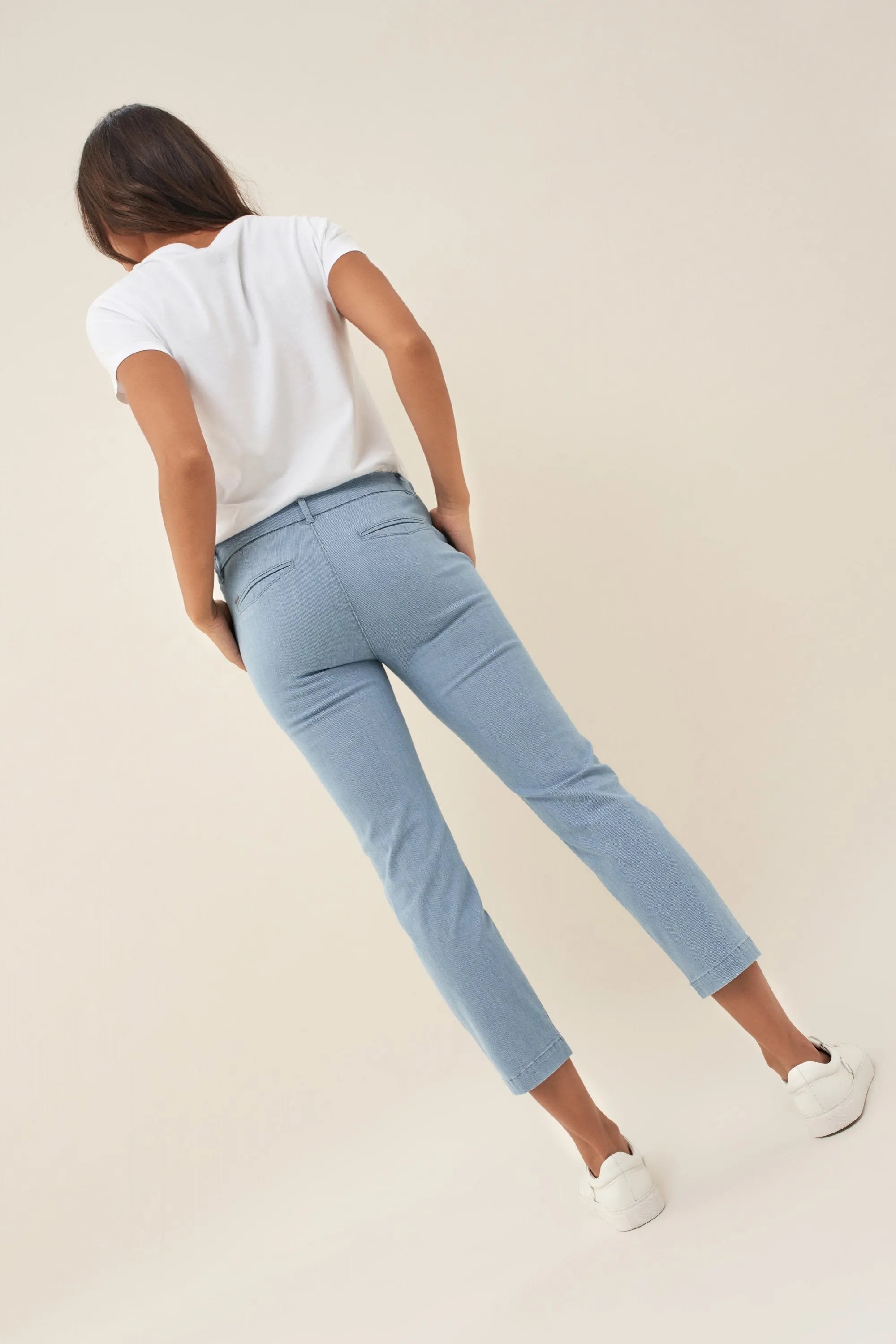 PANTALÓN COLETTE CAPRI DE SARGA - ECRU