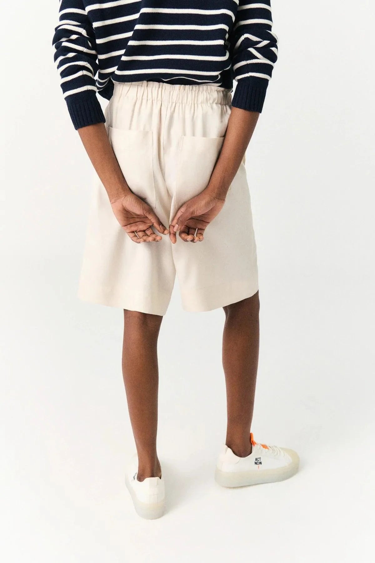 Pantalón Corto Maranta Cannoli Whte - ECRU