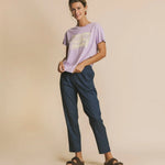 PANTALÓN CUADROS BLUE ELLA - ECRU