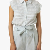 Pantalón de Mujer FRNCH Ancho Gina - ECRU