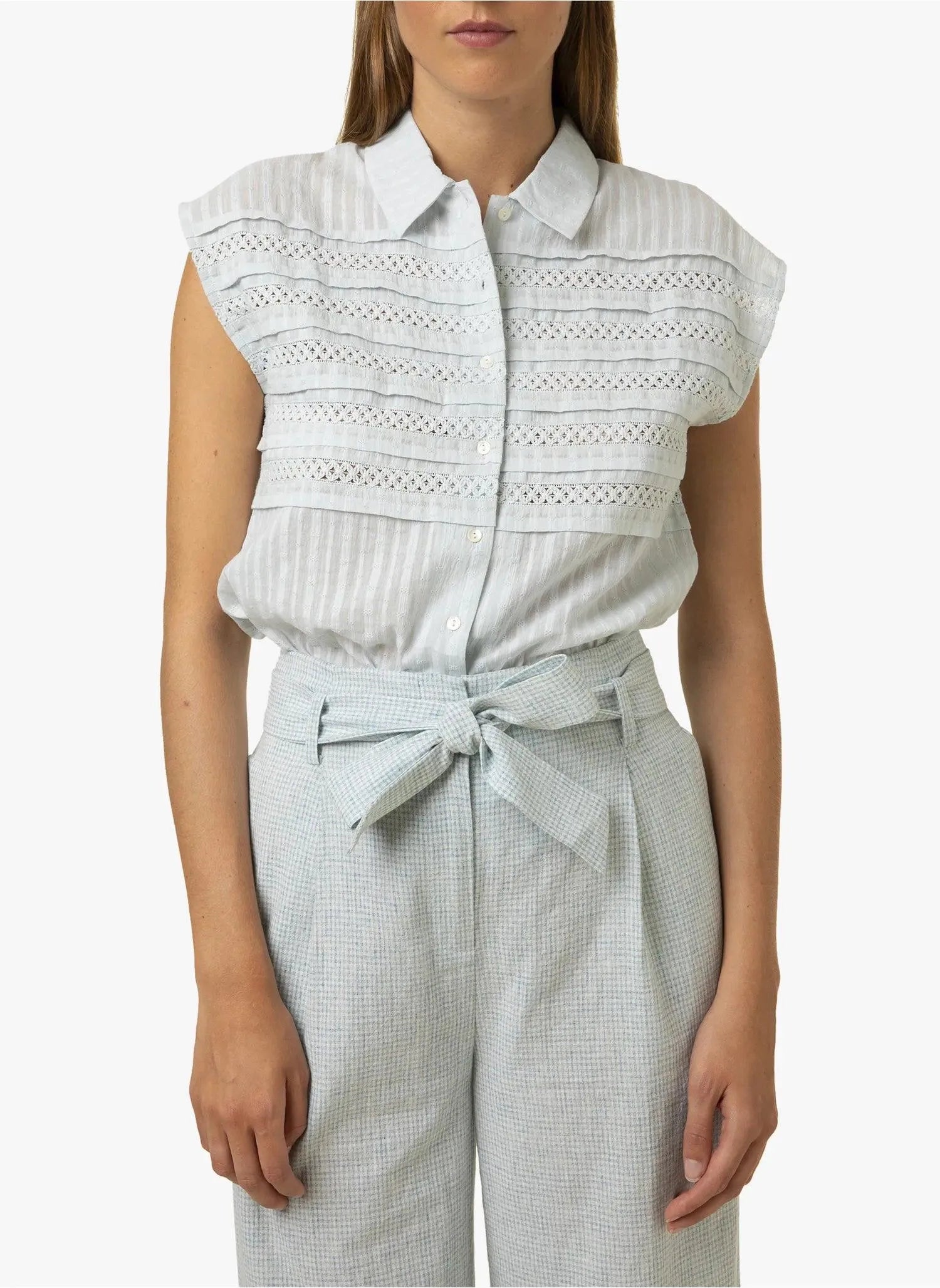 Pantalón de Mujer FRNCH Ancho Gina - ECRU