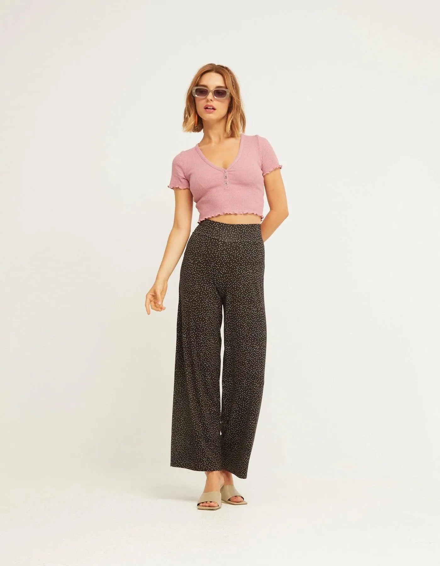 Pantalón Goma Cintura Nuit - ECRU