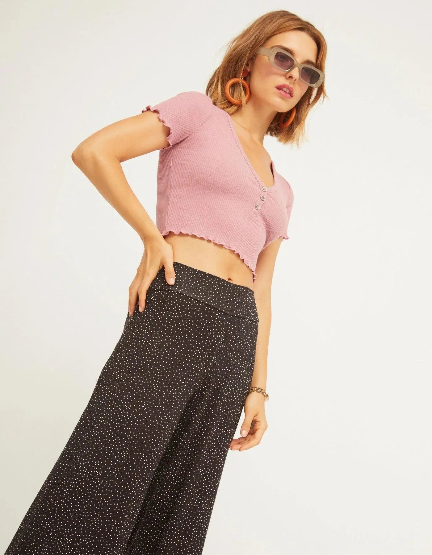 Pantalón Goma Cintura Nuit - ECRU