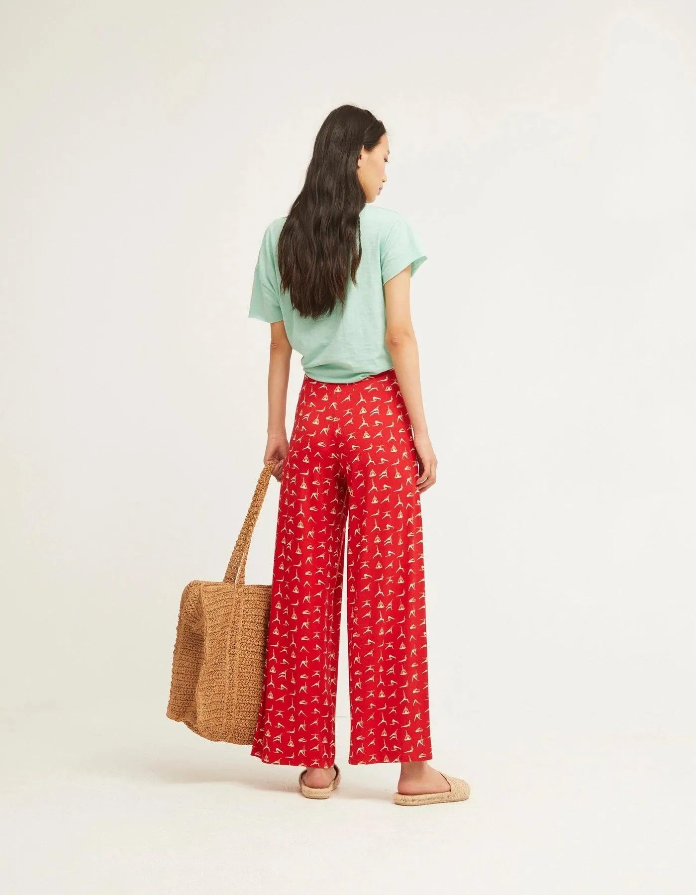 Pantalón Goma Cintura Yoga - ECRU