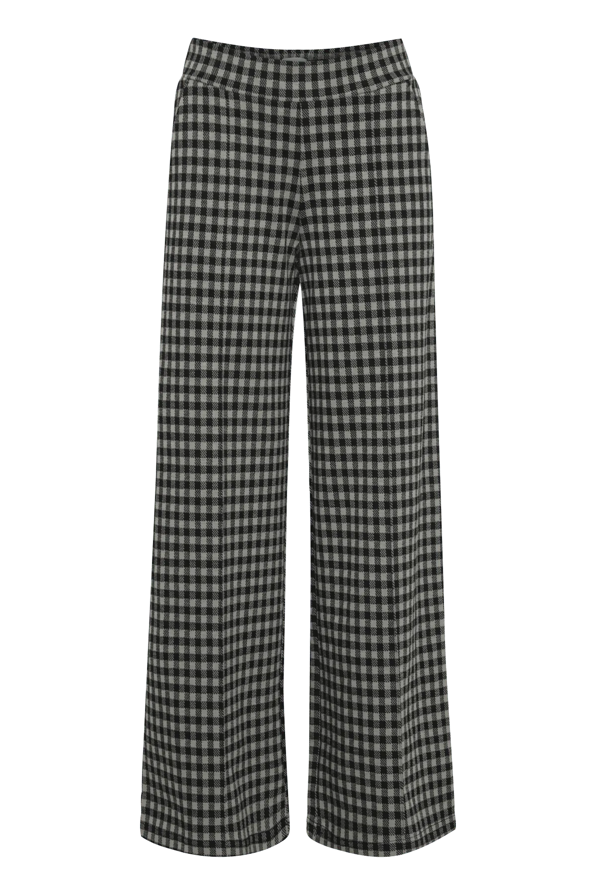 Pantalón Kate Wide Check - ECRU