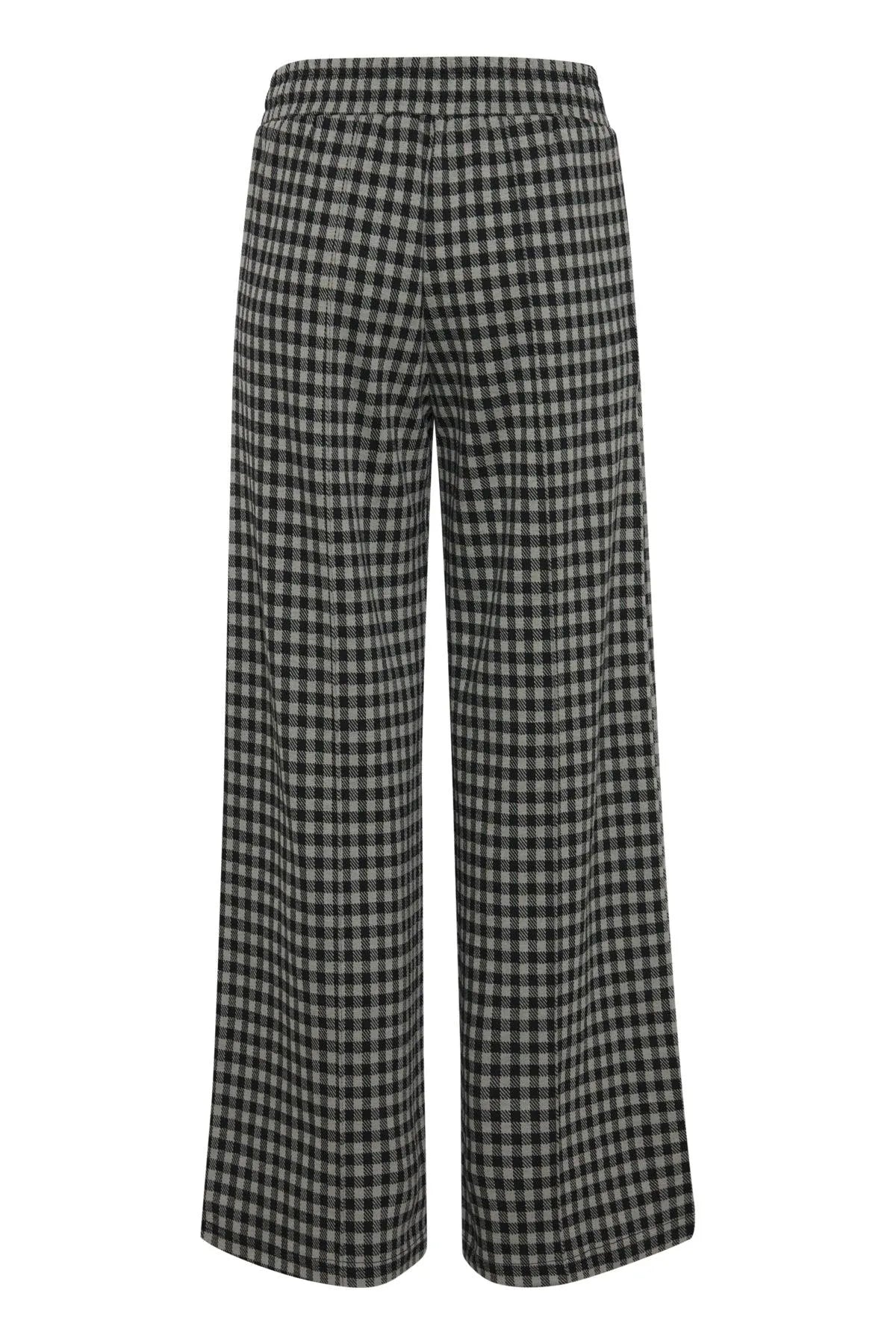 Pantalón Kate Wide Check - ECRU