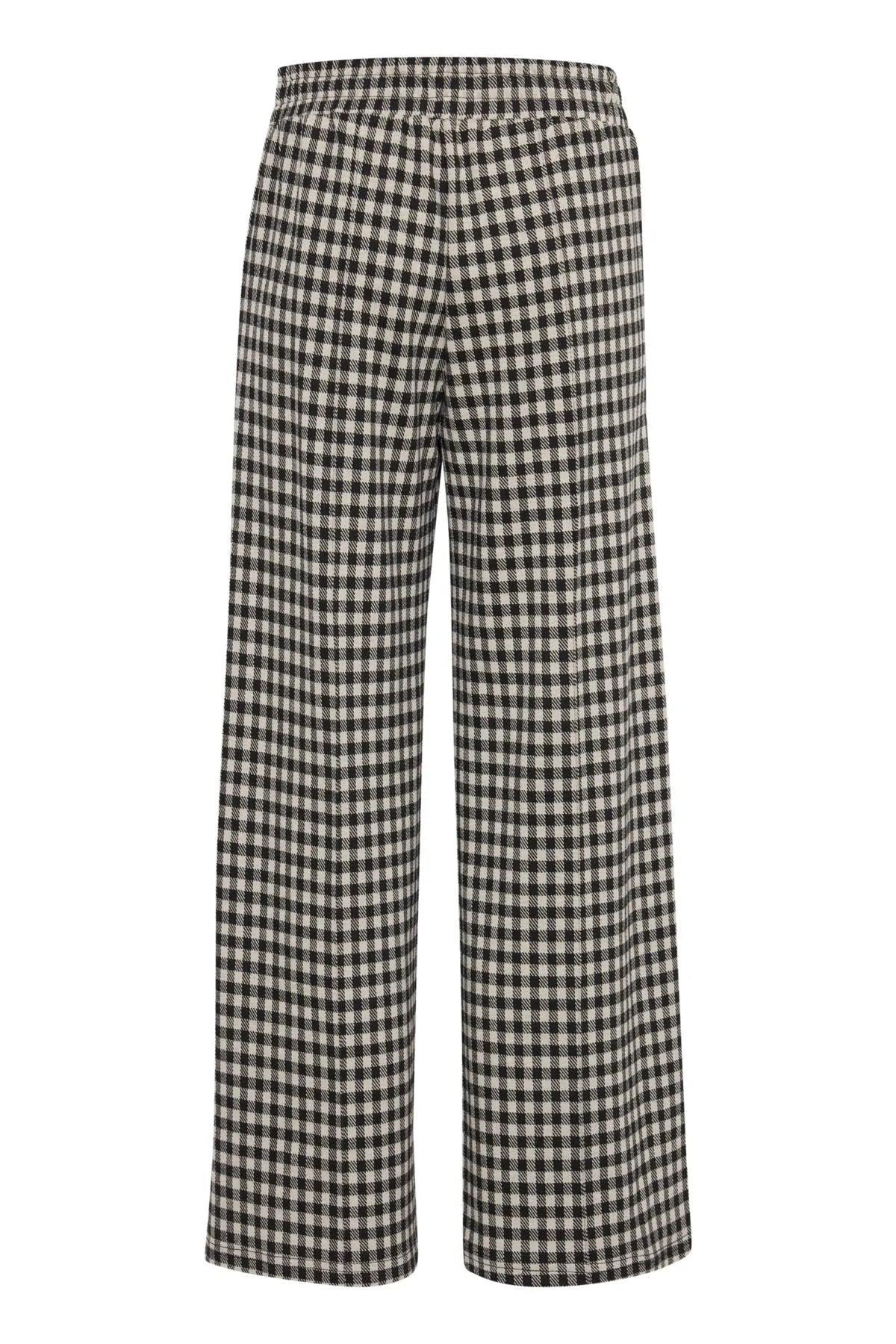 Pantalón Kate Wide Check - ECRU