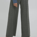 Pantalón Kate Wide Check - ECRU