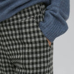 Pantalón Kate Wide Check - ECRU