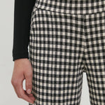 Pantalón Kate Wide Check - ECRU