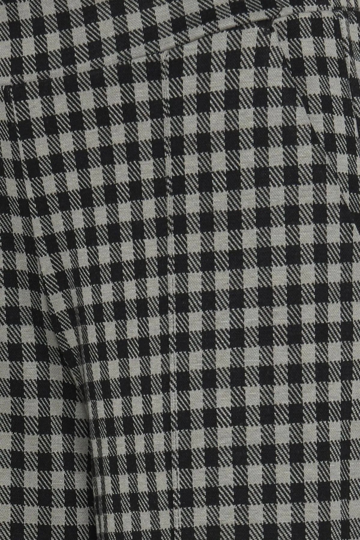 Pantalón Kate Wide Check - ECRU