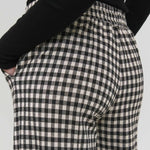 Pantalón Kate Wide Check - ECRU