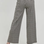 Pantalón Kate Wide Check - ECRU