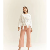 Pantalón Mus&Bombon Tiro Alto Dudres - ECRU