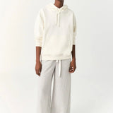 Pantalón Zami White Navy Stripe - ECRU