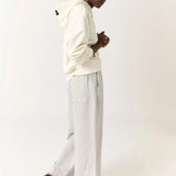 Pantalón Zami White Navy Stripe - ECRU