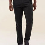 PANTALONES ANDY SLIM CHINOS CON CINTURÓN DE REGALO NEGROS - ECRU