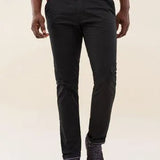 PANTALONES ANDY SLIM CHINOS CON CINTURÓN DE REGALO NEGROS - ECRU
