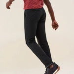 PANTALONES ANDY SLIM CHINOS CON CINTURÓN DE REGALO NEGROS - ECRU