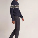 Pantalones Andy Slim con Microestampado - ECRU