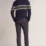 Pantalones Andy Slim con Microestampado - ECRU