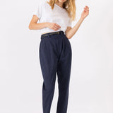 Pantalones Benedita 4 Estate Blue - ECRU