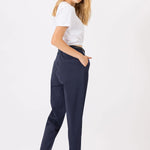 Pantalones Benedita 4 Estate Blue - ECRU