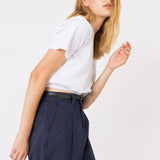 Pantalones Benedita 4 Estate Blue - ECRU