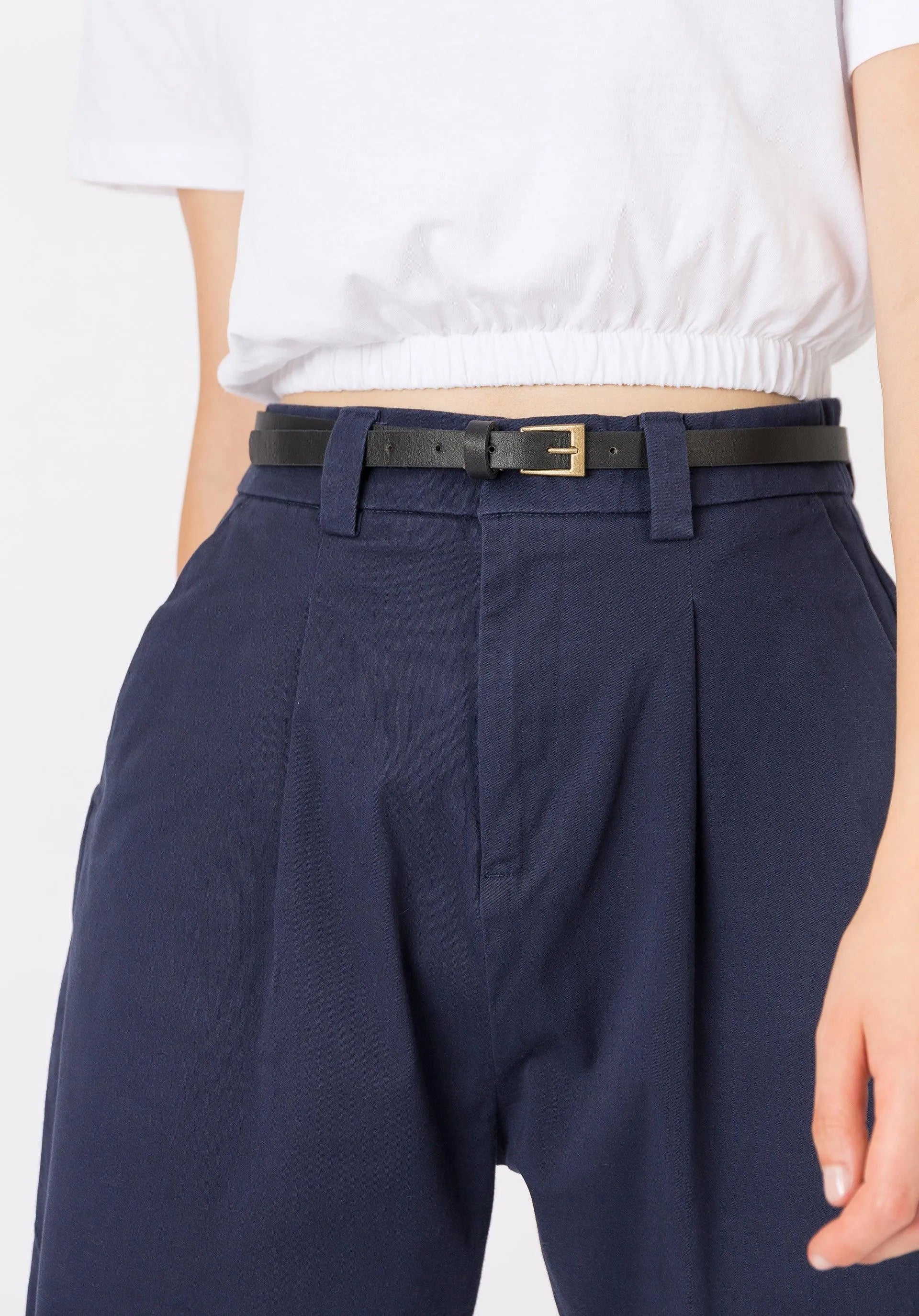 Pantalones Benedita 4 Estate Blue - ECRU