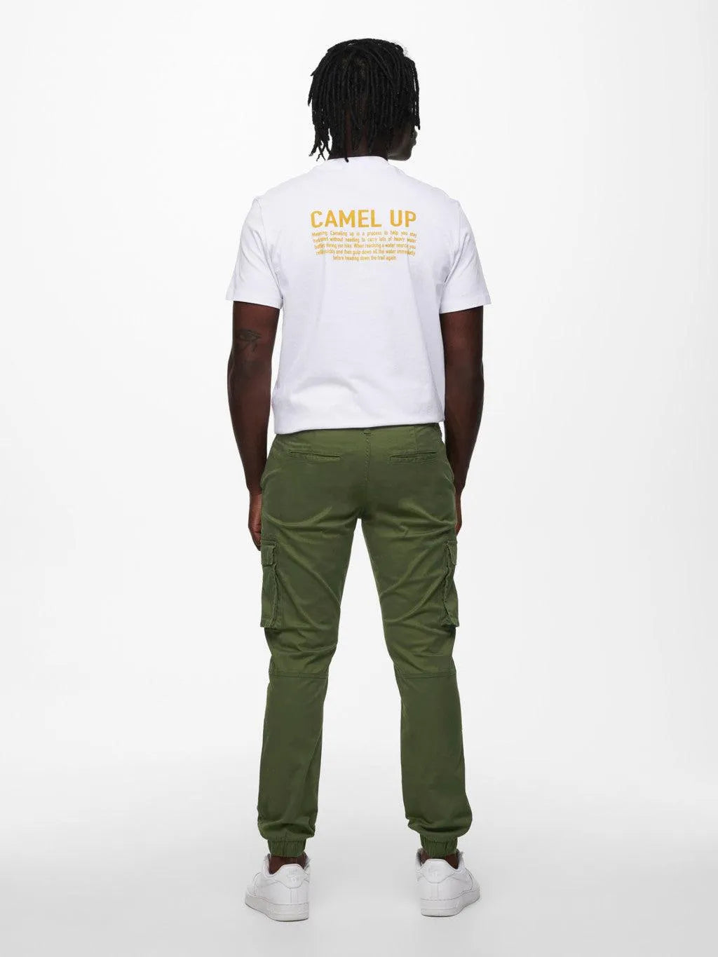 Pantalones Cargo Cam Olive Night - ECRU