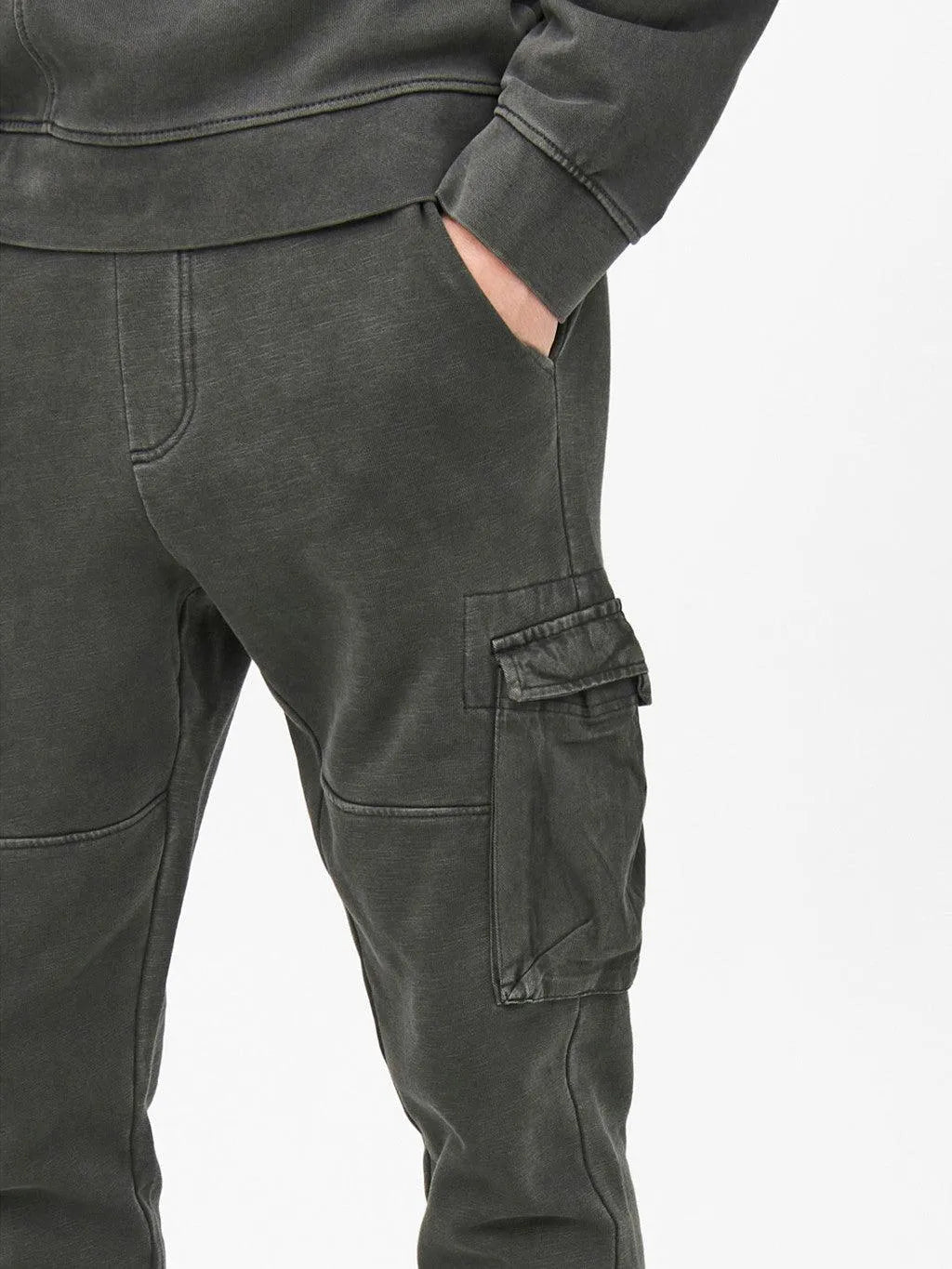 Pantalones Cargo Chándal Jimi - ECRU