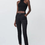 Pantalones Cargo Cropped Secret Glamour Negros - ECRU