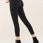 PANTALONES CARGO SECRET GLAMOUR CAPRI EN SARGA - ECRU
