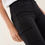 PANTALONES CARGO SECRET GLAMOUR CAPRI EN SARGA - ECRU
