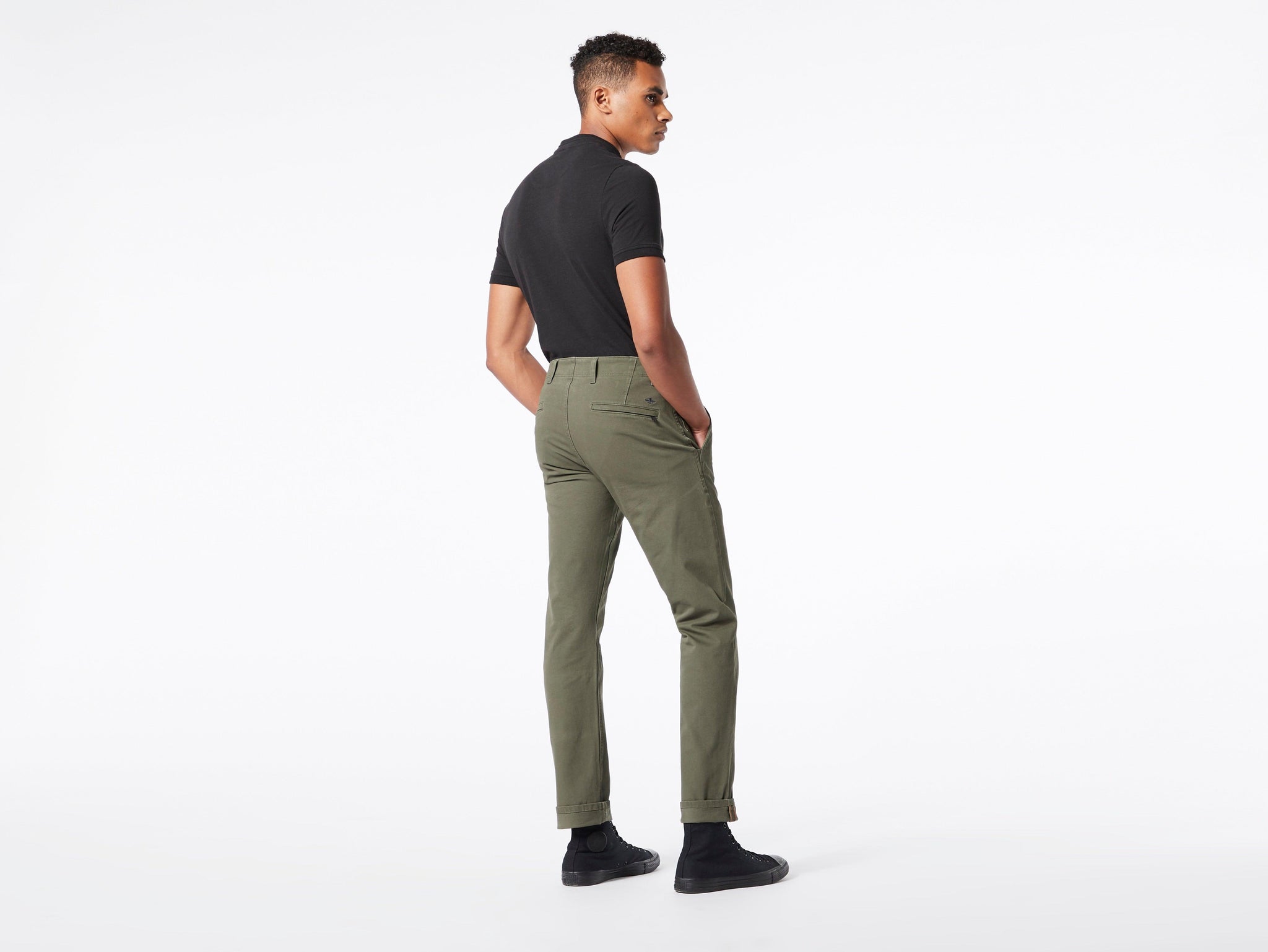Pantalones Chinos Dockers® Smart 360 Flex™ Alpha Slim Fit Olive Green - ECRU