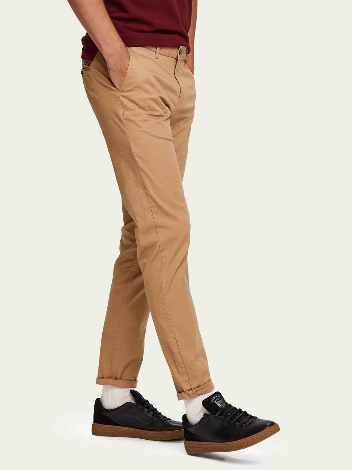 Pantalones Chinos Mott Super slim fit - ECRU