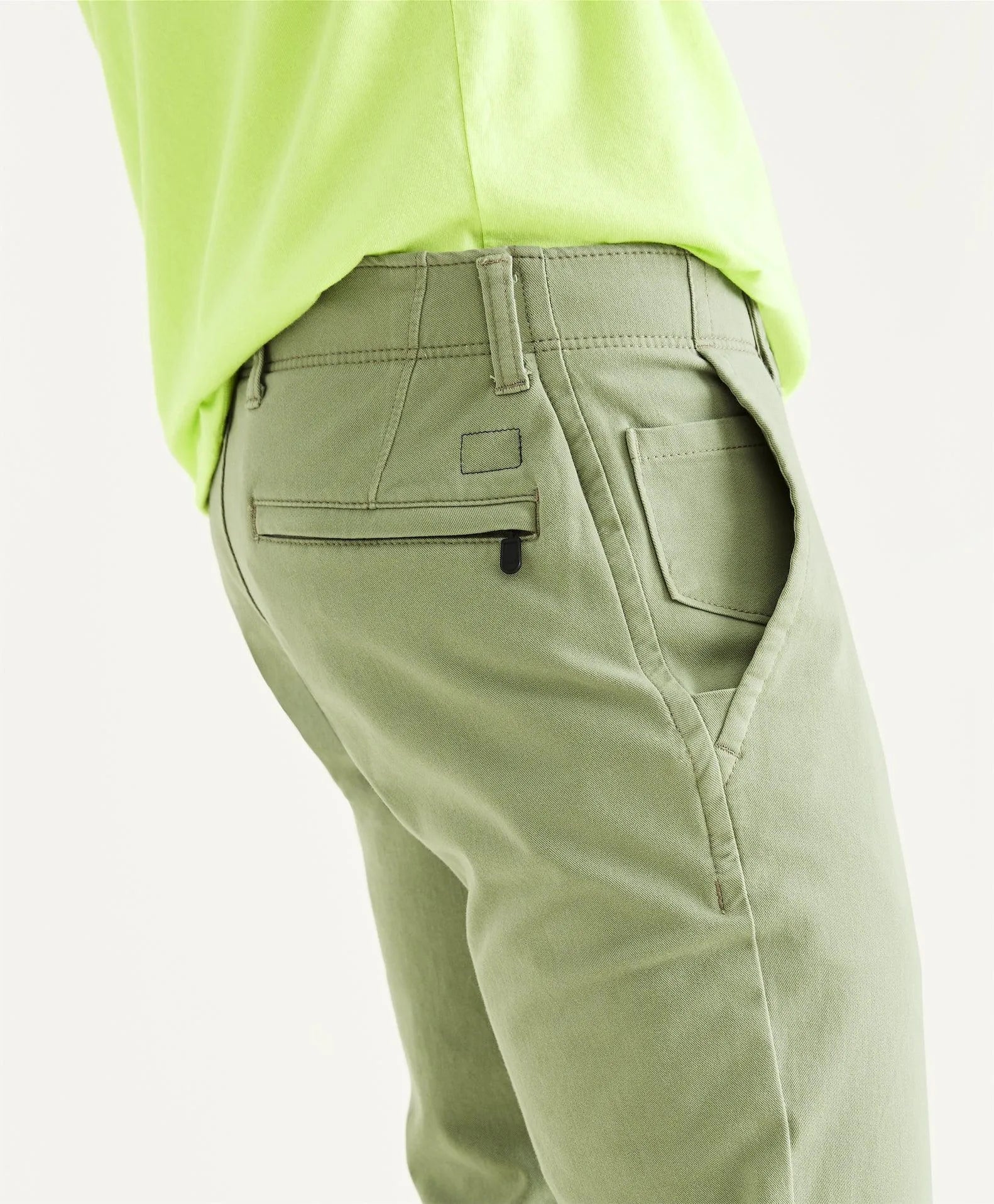 Pantalones Chinos Skinny Fit Smart 360 Flex™ Alpha Khaki Pants Aloe Green - ECRU