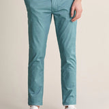 Pantalones chinos slim con microprint - ECRU