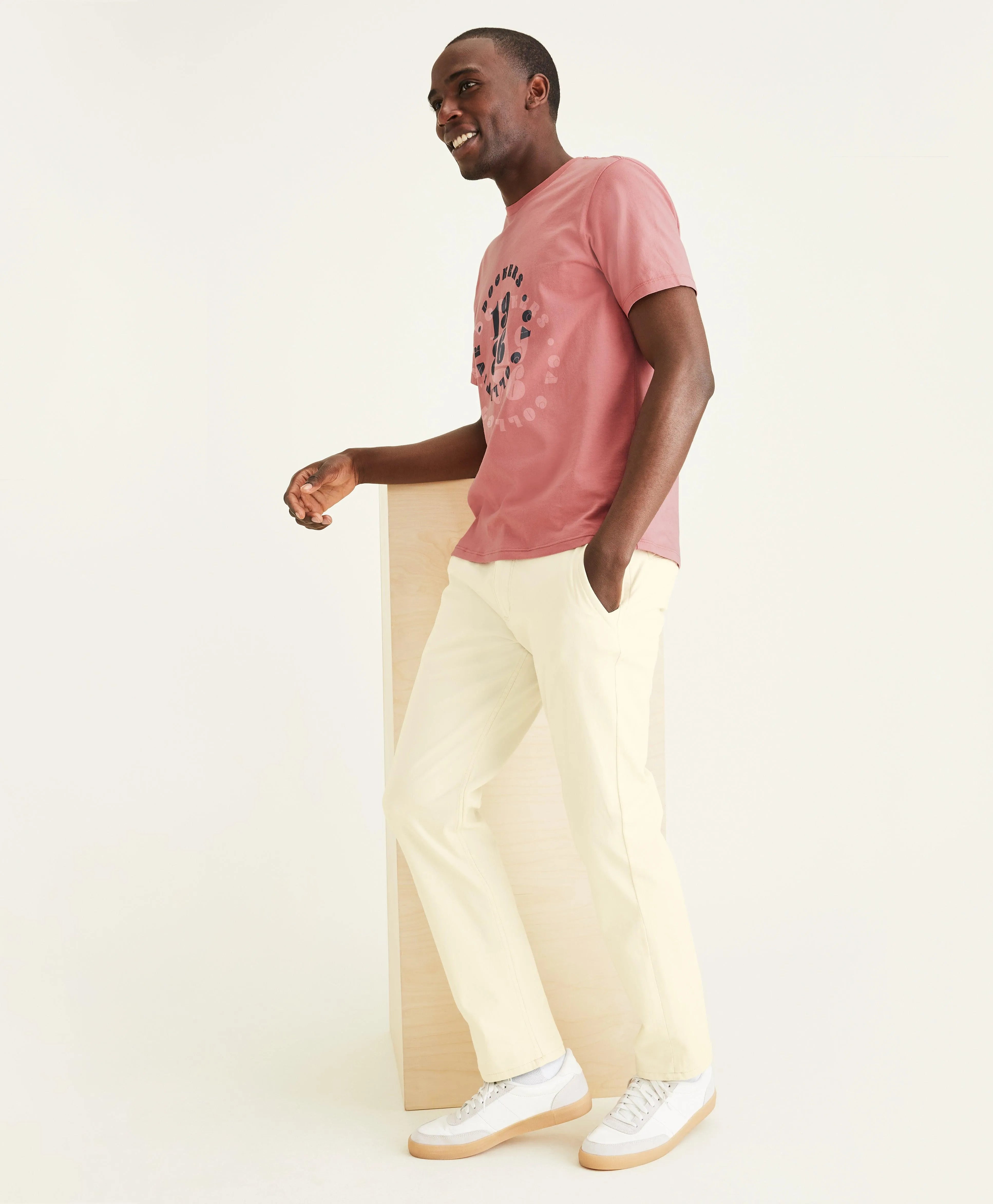 Pantalones Chinos Smart 360 Flex™ Alpha Slim Fit Oatmeal - ECRU