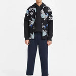 Pantalones chinos XX Stay Loose Plt Crop - Navy Blazer Ltwt Tencel - ECRU