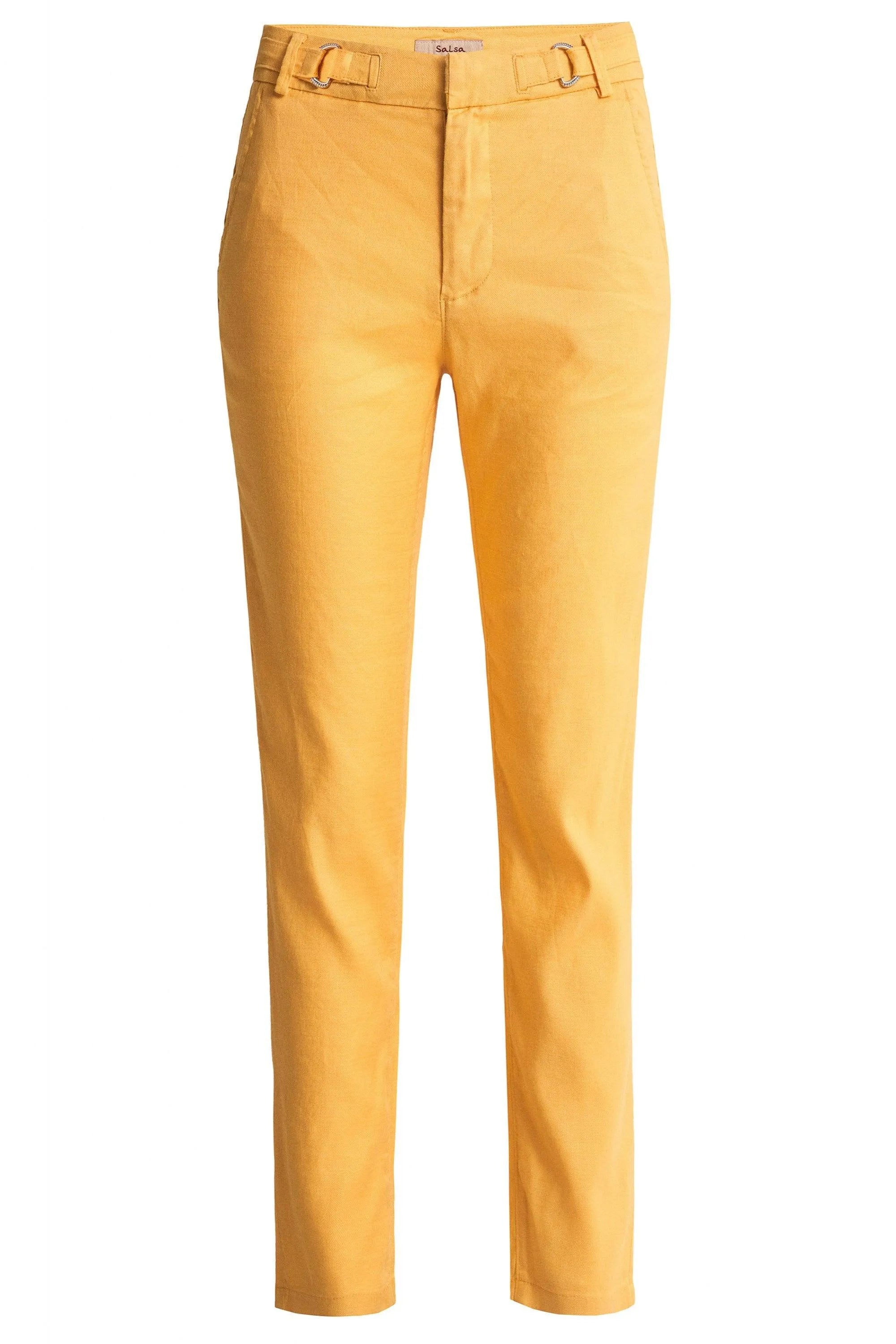 Pantalones Colette Capri de Lino - ECRU