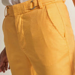 Pantalones Colette Capri de Lino - ECRU