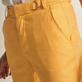 Pantalones Colette Capri de Lino - ECRU