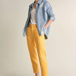 Pantalones Colette Capri de Lino - ECRU