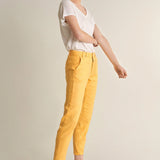 Pantalones Colette Capri de Lino - ECRU
