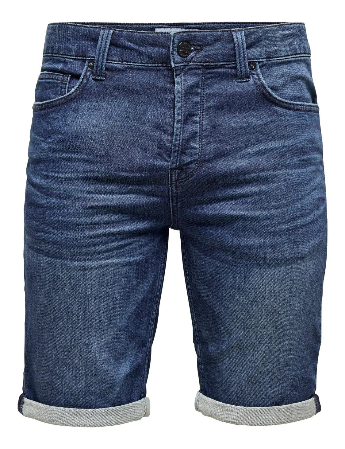 PANTALONES CORTOS VAQUEROS PLY REG BLUE - ECRU