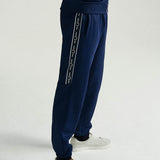 Pantalones de chándal con paneles y cinta deportiva - ECRU