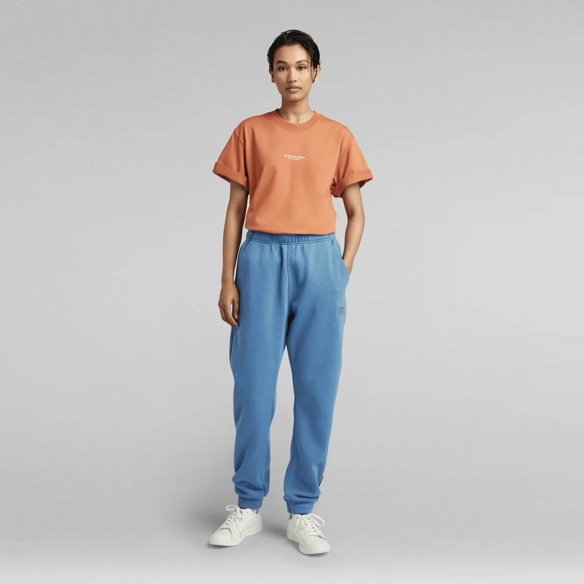 Pantalones De Deporte Unisex Core Oversized Retro Blue - ECRU