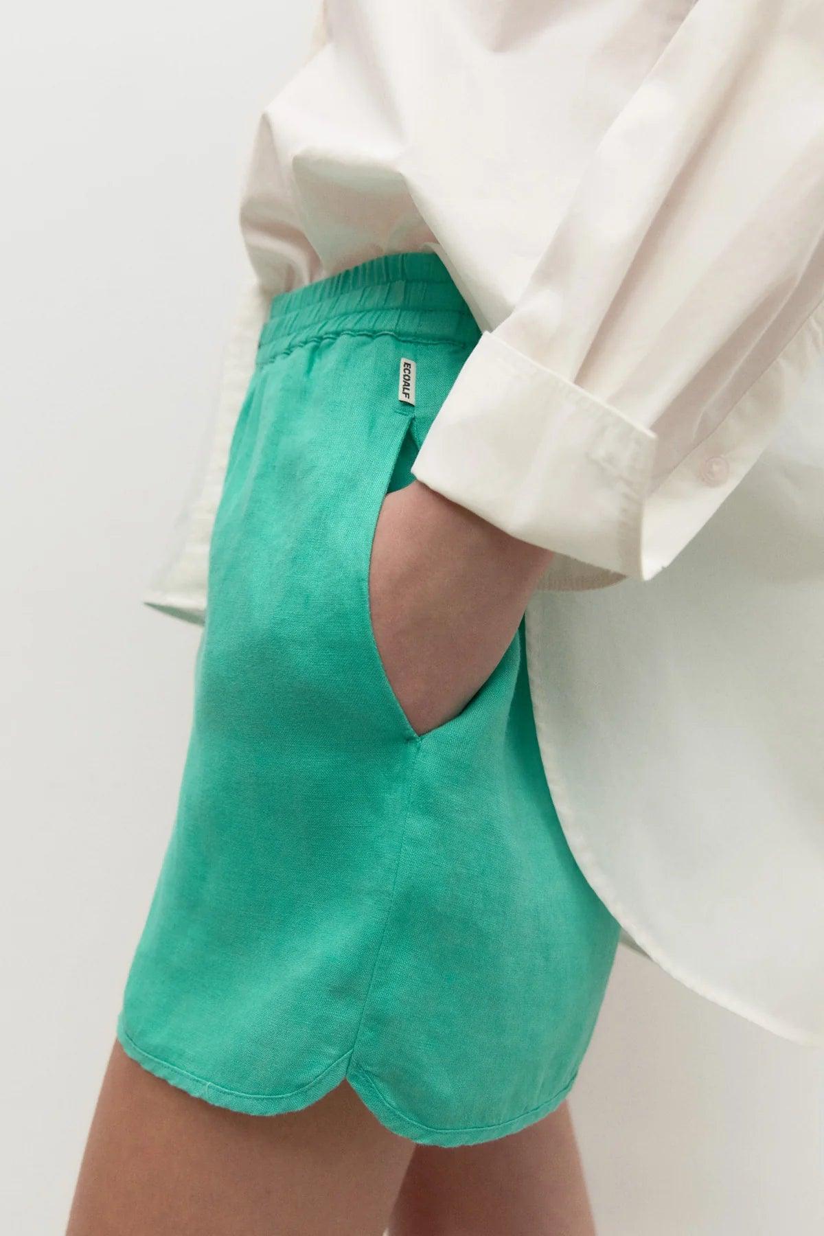 Pantalones Ecoalf de Mujer Cortos Piave Peppermint - ECRU